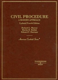 Civil Procedure: A Modern Approach, Updated 4th Edition
