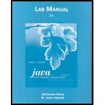 Lab Manual for Java Software Solutions: Foundations of Program Design