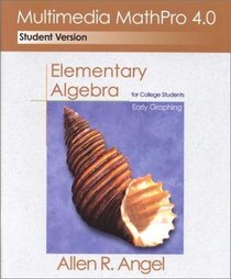 Multimedia Mathpro 4.0: Elementary Algebra for College Students : Early Graphing