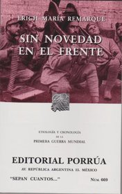 Sin novedad en el frente (Sepan Cuantos # 669) (Spanish Edition)