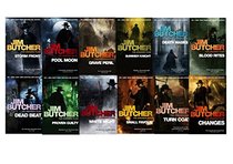 Jim Butcher the Dresden Files Series Set (Book 1-12): Storm Front, Full Moon, Grave Peril, Summer Knight, Death Masks, Blood Rites, Dead Beat, Proven Guilty, White Night, Small Favor, Turn Coat, Changes,