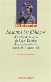 Nosotros Los Filologos (Spanish Edition)