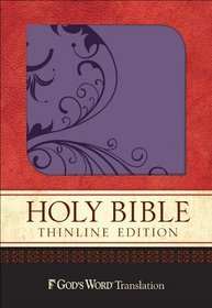 GW Thinline Bible Purple Shimmer, Vine Design Duravella