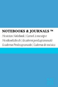 Musician Notebook, Pocket, Sky Blue, Soft Cover (4 x 6): (Blank Sheet Music, Music Manuscript Paper, Staff Paper)