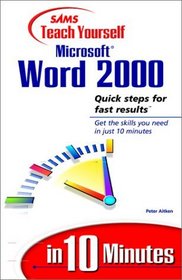 Sams Teach Yourself Microsoft Word 2000 in 10 Minutes