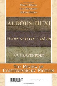 Flann O'Brien/Guy Davenport/Aldous Huxley, Vol. 25, No. 3 (Review of Contemporary Fiction)