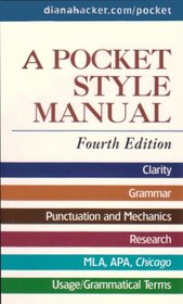 Pocket Style Manual 4e & APA Quick Reference Card & MLA Quick Reference Card