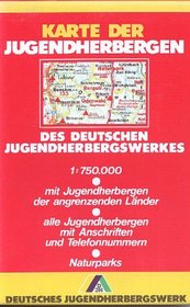 Karte der Jugendherbergen des Deutschen Jugendherbergswerkes 1:750.000: Mit Jugendherbergen der angrenzenden Lander, alle Jugendherbergen mit Anschriften ... Deutschland] (German Edition)
