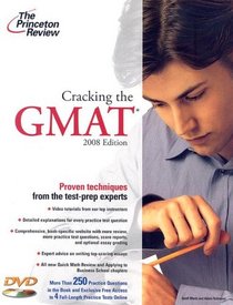 Cracking the GMAT with DVD, 2008 Edition (Graduate Test Prep)