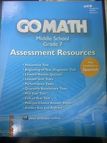 Go Math!: Assessment Resource with Answers Accelerated 7