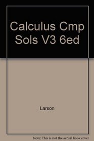 Complete solutions guide for Calculus - Volume III