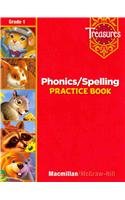 Treasures Phonics/Spelling Practice Book Grade 1