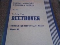 String Quartet in F Minor, Op. 95 (Kalmus Edition)