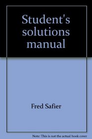 Student's solutions manual: To accompany Barnett and Ziegler Precalculus : functions and graphs, 2nd ed