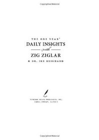 The One Year Daily Insights with Zig Ziglar (One Year Signature Series)