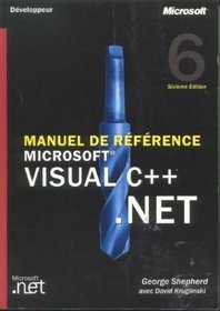 Manuel de rfrence Microsoft Visual C++ .NET