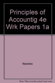 Principles of Accountig 4e Wrk Papers 1a