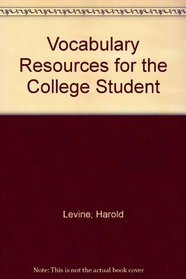 Vocabulary Resources for the College Student