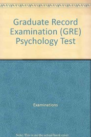 Graduate Record Examination (GRE) psychology test (Exam preparation series)
