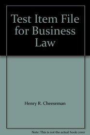 Test Item File for Business Law