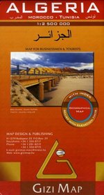 Algeria Geographical Map (English, French and German Edition)