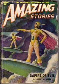 Amazing Stories, January 1951, Featuring Piper's *Operation R.S.V.P.* (Volume 25, No. 1)