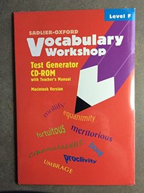 Vocabulary Test Generator Level F - Teacher's Edition