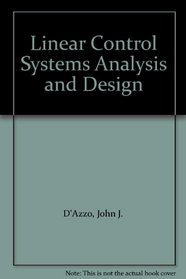 Linear Control Systems Analysis and Design