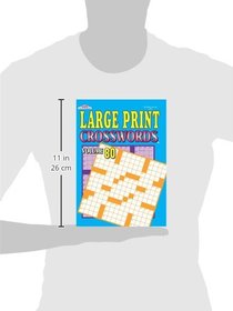 Large Print Crosswords Puzzle Book-Volume 92