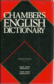 Chambers English Dictionary Thumb Indexed