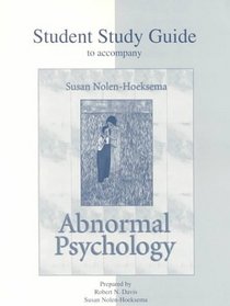 Student Study Guide for use with Abnormal Psychology