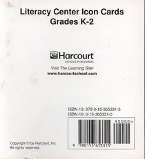 Literacy Center Icon Cards Grades K-2