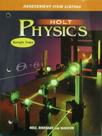 Holt Physics: Assessment Item Listing