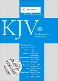 KJV Cameo Reference Edition Red Letter with Concordance and Dictionary Burgundy bonded leather RCD252