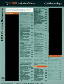 Cpt 2003 With Guidelines, Ama Express Reference Coding Card Ophthalmology