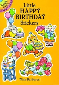 Little Happy Birthday Stickers (Dover Little Activity Books)