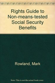 Rights Guide to Non-means-tested Social Security Benefits