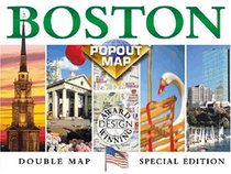 Boston Popout Map: Greater & Downtown Boston, Beacon Hill, Harvard Square, Subway (Popout Map)