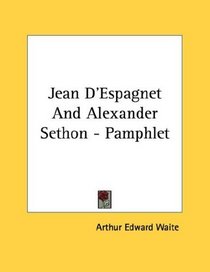 Jean D'Espagnet And Alexander Sethon - Pamphlet