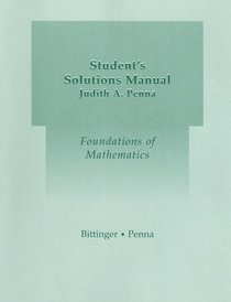 Student Solutions Manual for Foundations of Mathematics