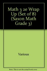 Math 3 2e Wrap Up (Set of 8) (Saxon Math Grade 3)