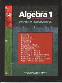 Southwestern Algebra 1, Resource Book: An Integrated Approach, Chapter 14
