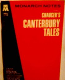 Canterbury Tales (Monarch Notes)