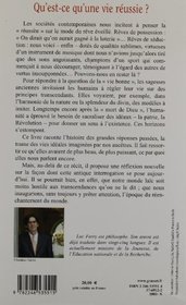 Qu'Est-CE Qu'Une Vie Reussie? (French Edition)