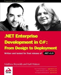 .NET Enterprise Development in C#: From Design to Deployment