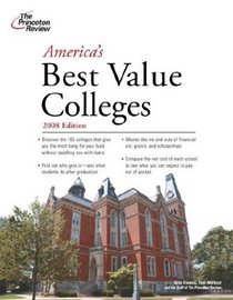 America's Best Value Colleges, 2008 Edition (College Admissions Guides)
