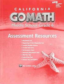 Go Math!: Assessment Resource with Answers Grade 6