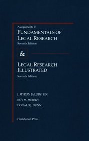 1998 Assignments Supplement to Fundamentals of Legal Research 7th Ed