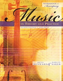 Workbook to accompany Music in Theory and Practice, Volume 2