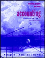Accounting: Chapters 12-26: Working Papers